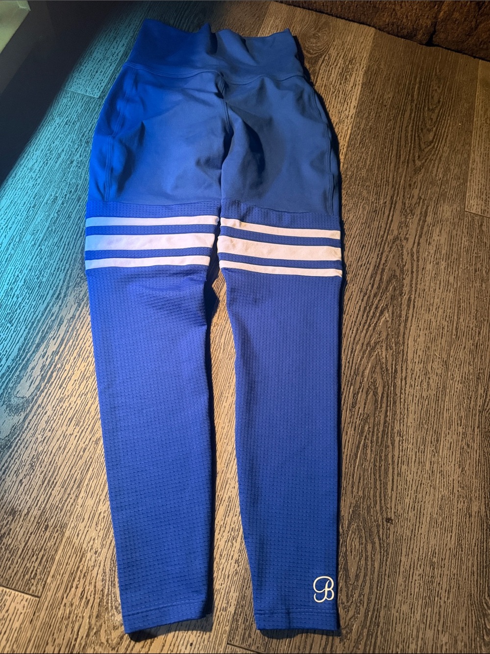 Bombshell sportswear Athletic Leggings with White Stripes
